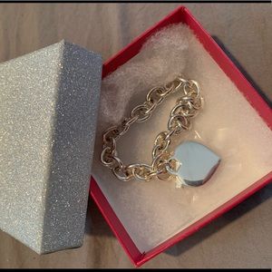Heart Tag Chain Bracelet